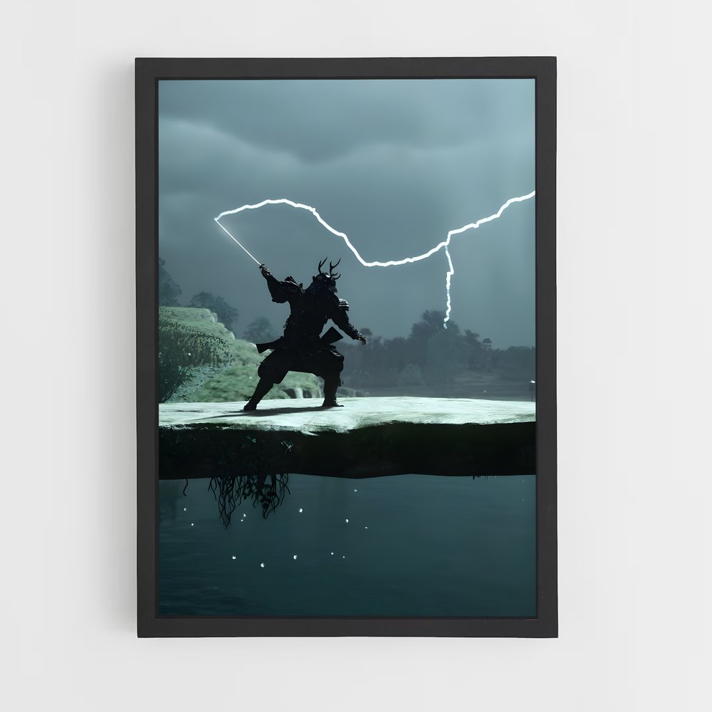 Poster Ghost tsushima tempête – affiche Ghost of tsushima (vue 2)